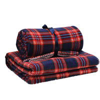 A small blanket for nap in the cubicle office, a single sofa, a blanket for nap, and a thickened air-conditioned blanket in British style thumbnail 7