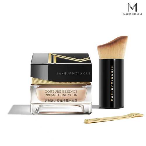 屈臣氏MAKEUPMIRACL谜瑞可定制奢金凝润精粹粉底霜30g液遮瑕粉底