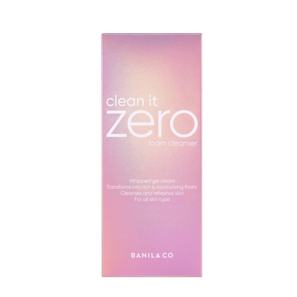 banilaco芭妮兰zero洁面乳120ml泡沫深层清洁毛孔角质保湿温和