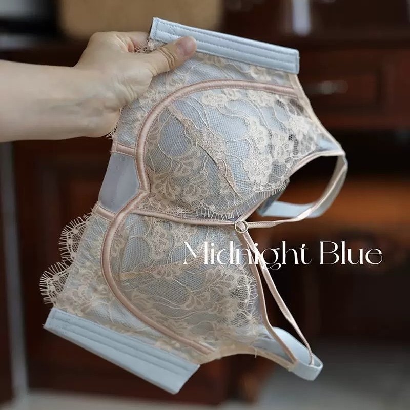 小胸聚拢大胸显小蕾丝内衣软钢圈