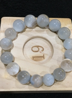 天然兔毛水晶稀有蓝兔毛圆珠单珠多宝手链项链戒指等diy配件