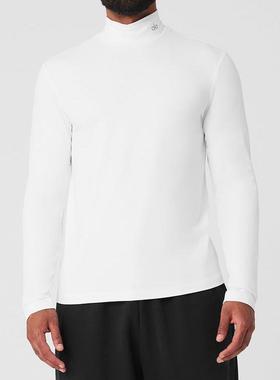 正品alo 男士CONQUER REFORM立领领口logo长袖打底上衣 吸汗弹性