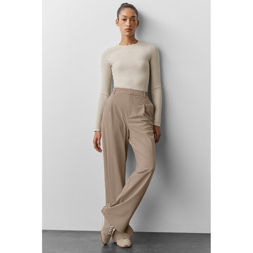 正品alo High-Waist Pursuit Trouser 高腰宽松阔腿长裤 时尚舒适
