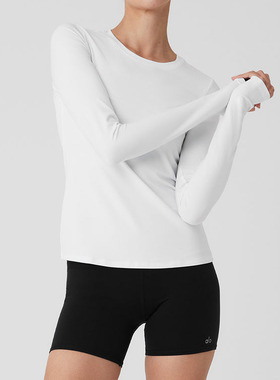 正品alo畅销款 Alosoft Finesse舒适瑜伽健身上衣 全天候休闲内搭