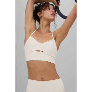 V领设计背后交叉 女士ALOSOFT柔软高光胸罩 性感内衣背心 alo 新款