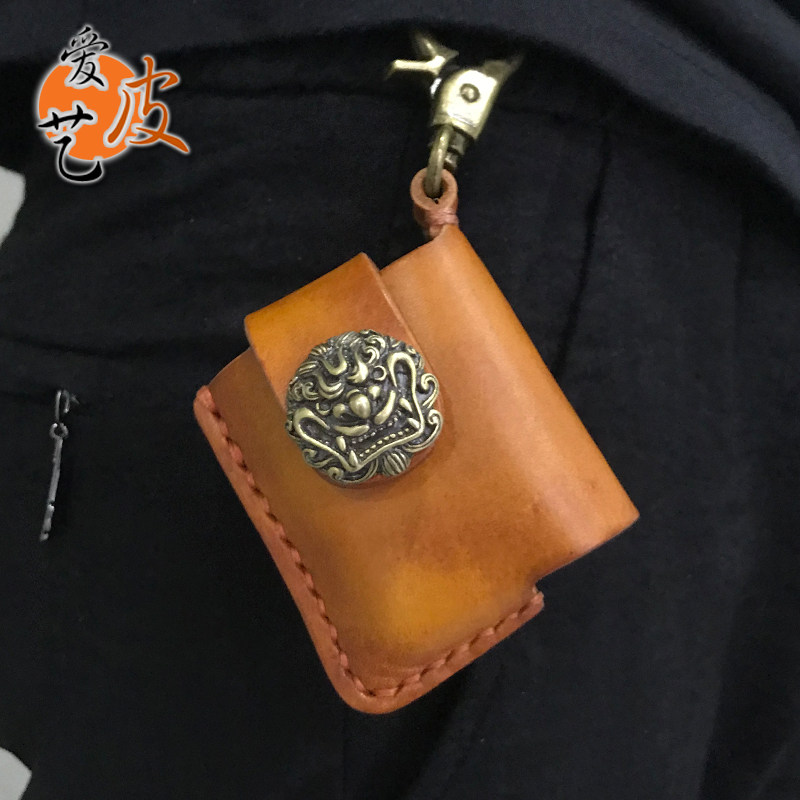 超便携随便挂!挂钩火机包标准ZIPPO皮套厚牛皮保护套手工制作复古,箱包皮具/热销女包/男包,男士包袋,淘宝优惠券,粉丝福利购,淘宝优惠卷