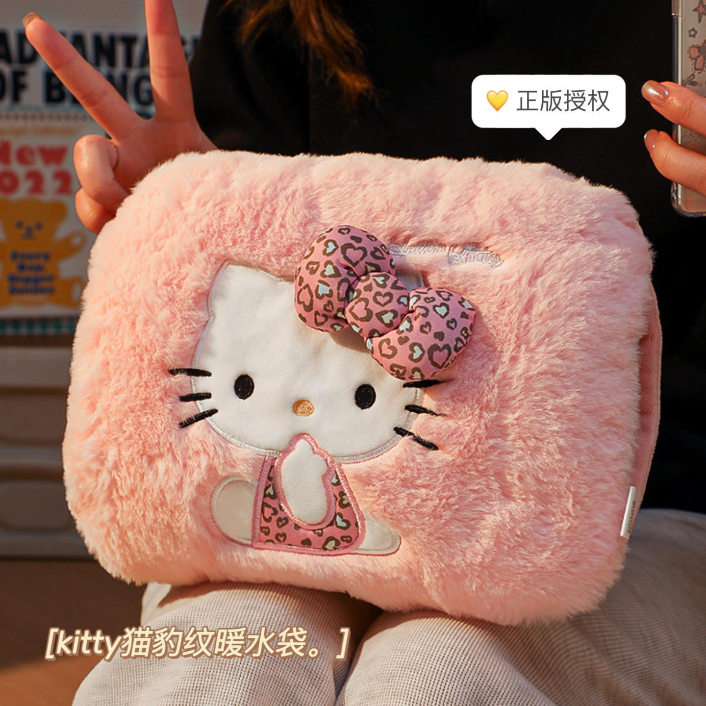 三丽鸥hellokitty热水袋充电款防爆正品暖宝宝女生用暖手电暖宝