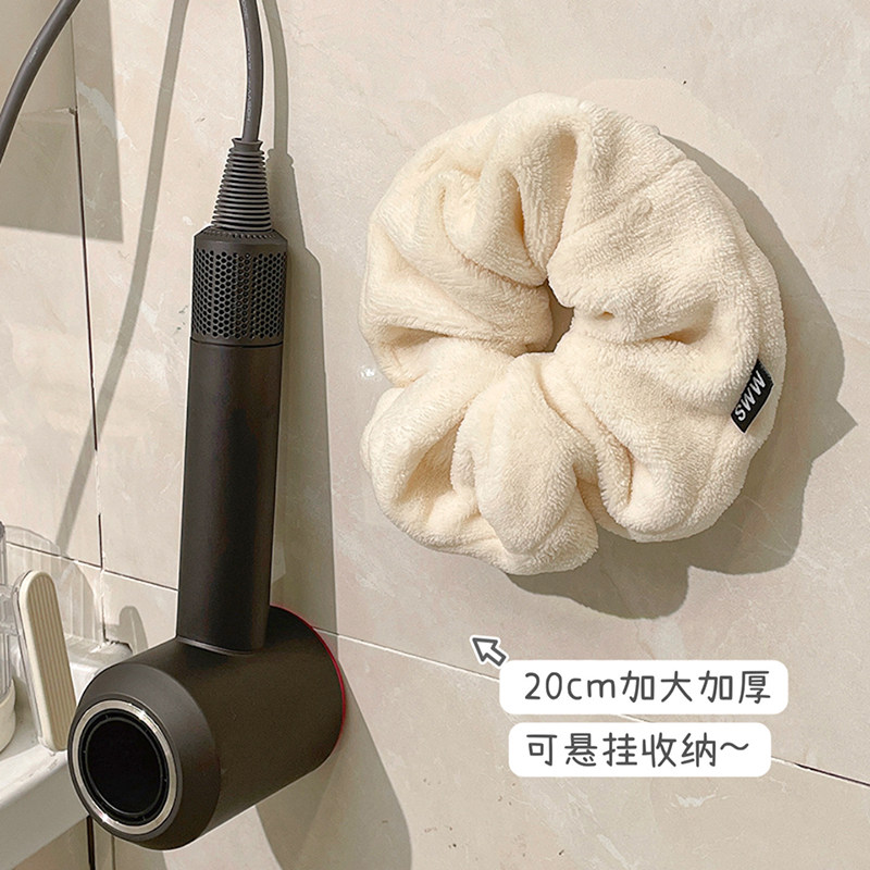 干发神器！超大发圈干发帽强吸水速干毛巾大肠发圈女洗脸毛绒发带,居家布艺,干发毛巾,淘宝优惠券,粉丝福利购,淘宝优惠卷