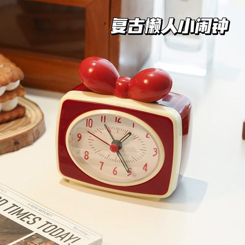 复古风时钟摆件走针静音操作简单