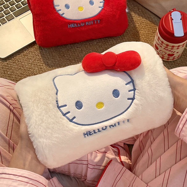 双插手正品防爆Hellokitty热水袋充电款热敷女生被窝神器暖手宝