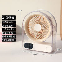 Super light sound desktop mini electric fan, cute for girls, small desktop for office workstations, great gift for students thumbnail 2
