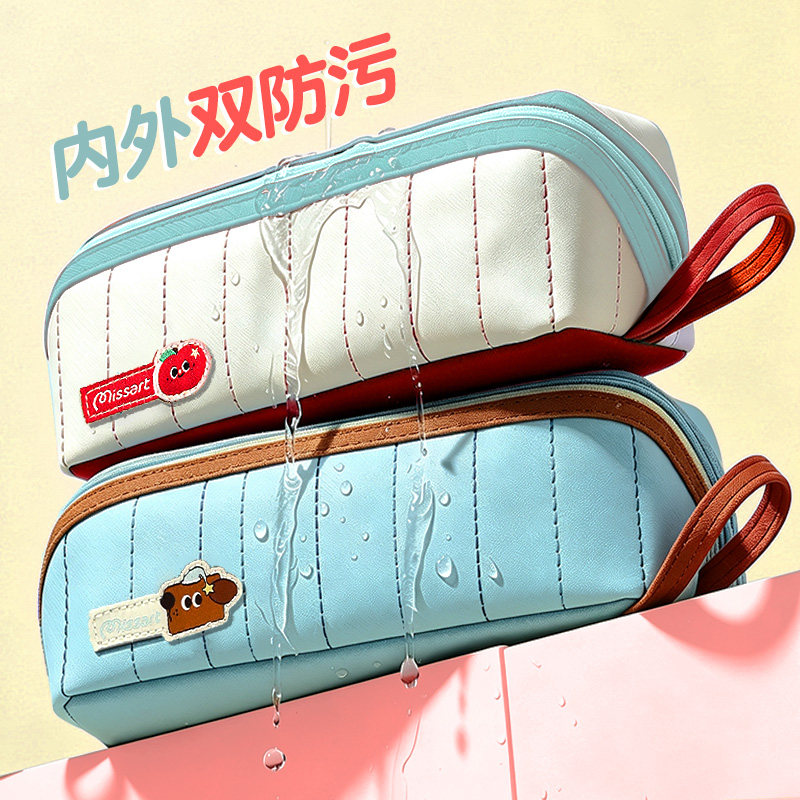 大开口防污笔袋！初中生高中图片