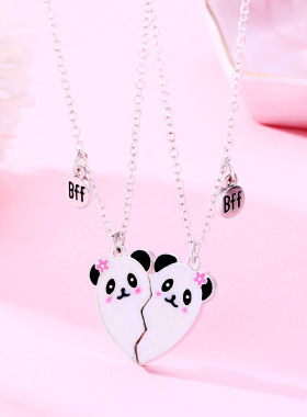 闺蜜项链女高颜值学生党儿童生日礼物二人款一对女孩磁吸磁铁挂件