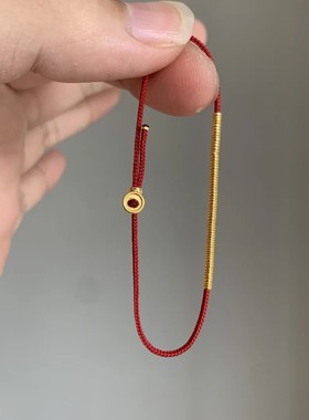 2025蛇年本命年红绳手链轻奢高级感女款新年属蛇红色极细手绳女生