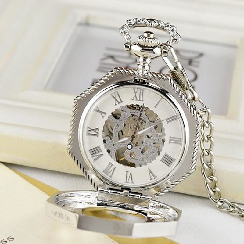 冠天龙八角怀表男款镂空雕花学生怀旧纪念个性经典老式防水表