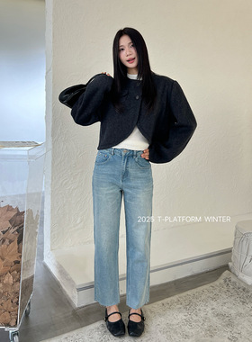 ［T台］T-PLATFORM广州十三行 冬季牛仔烟管裤66275