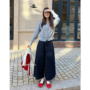 ［T台］T-PLATFORM 2026春季新款裤子韩系松弛感显瘦牛仔裤女1602