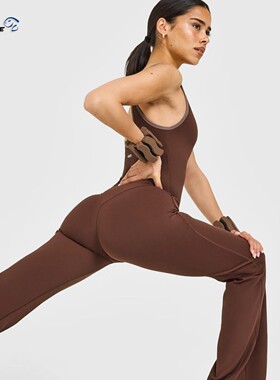 代购ONER ACTIVE女SoftMotion Contrast挂脖普拉提瑜伽健身连体衣