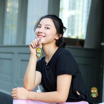 海牛健身原创品牌GYM MANATEE定制钥匙扣凑单用海牛logo钥匙链