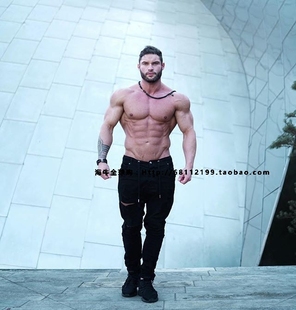 现货4invictus AMOS Distressed Jogger Jean男子运动弹力牛仔裤