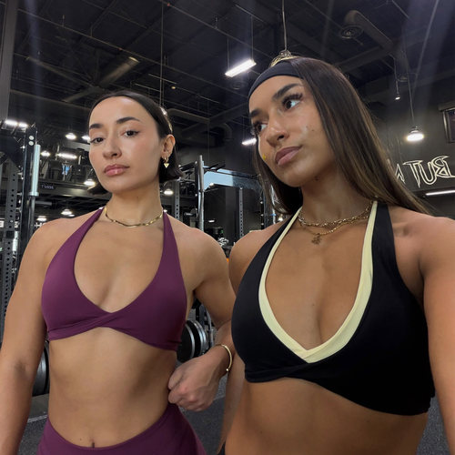 代购GYMSHARK女Whitney Twist挂脖健身瑜伽运动举铁文胸BRA背心