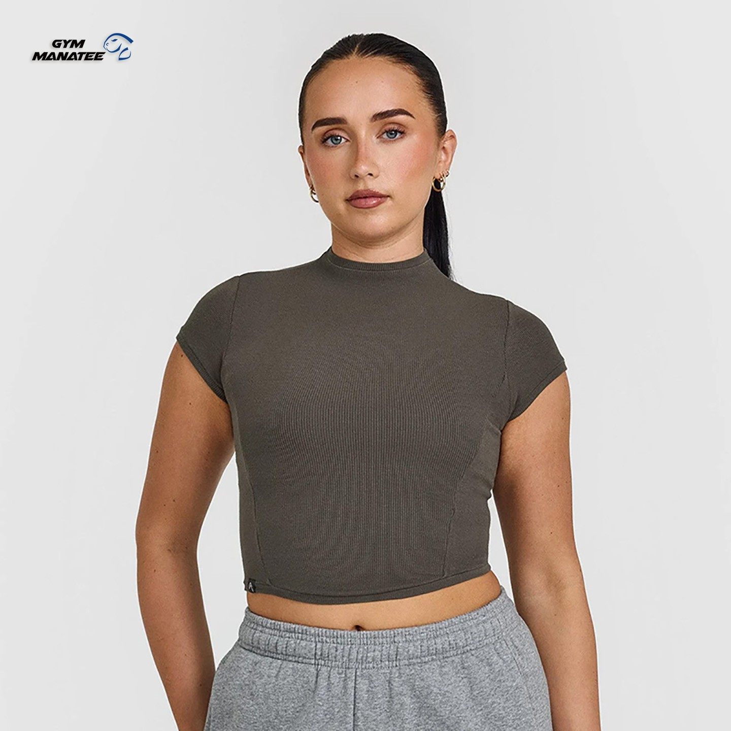 官网折扣代购ONER螺纹小高领短袖