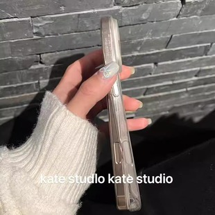 小红书 kate（手机壳版）按键拉平iPhone16透明手机壳适用iPhone16promax软壳超薄ins透明