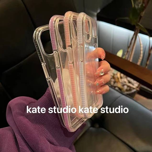 小红书 kate（手机壳版）彩色圆边手机壳适用苹果15手机壳iphone16promax软壳14pro简约ins