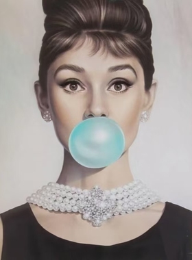 新款赫本小黑裙水晶加珍珠套链心形耳坠蒂凡尼早餐电影同款新娘