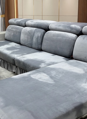 金丝绒】新款绒面沙发套罩不掉色简约纯色舒适坐垫盖布巾JSR