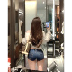 晚安里里wananlili.韩国女团夏季 女 性感超短低腰牛仔包臀短裤