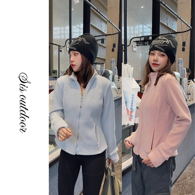 奥利绒立领抓绒衣小外套