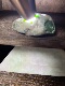 见光不死44.6g小色料 缅A翡翠会卡场口辣绿小色料