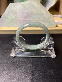 52.2小圈缅A翡翠高糯化晴底贵妃手镯童镯宝宝镯