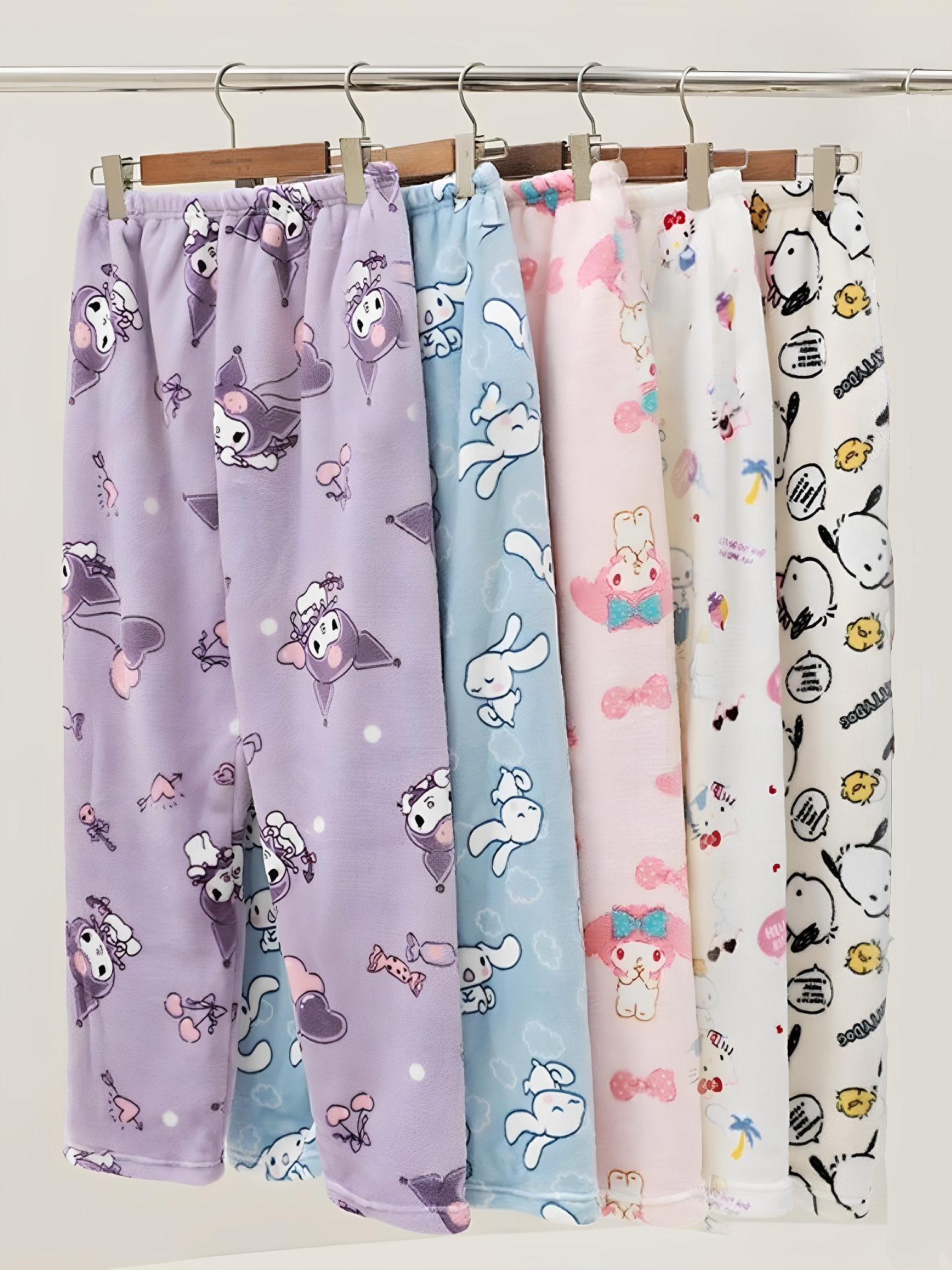 睡裤女秋冬法兰绒暖暖裤冬加厚珊瑚绒裤子加绒大码冬季长裤家居裤