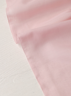 10姆米粉色柔软垂顺真丝棉混纺桑蚕丝里衬面料设计师连衣裙布料