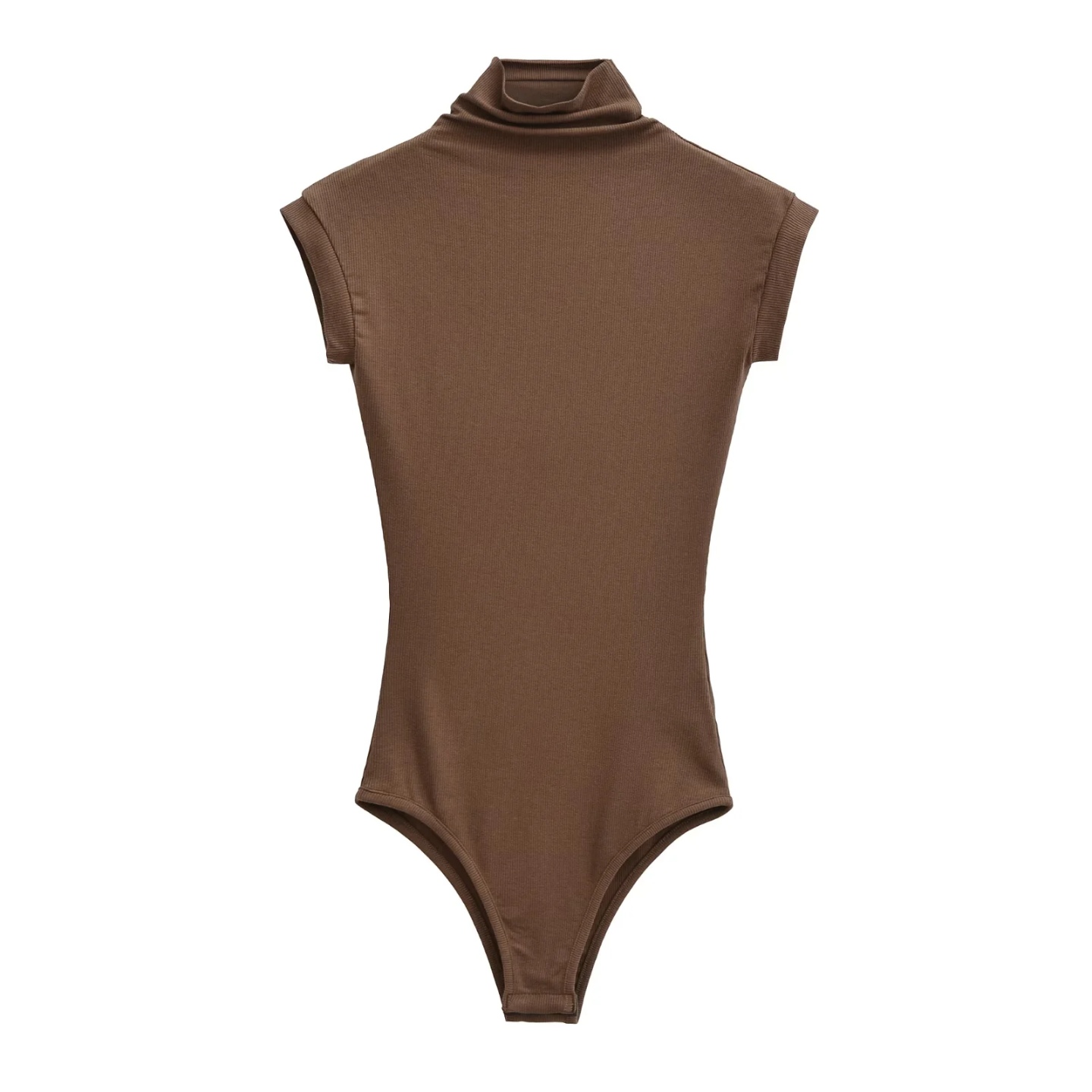 欧美风性感高领无袖连体T恤背心