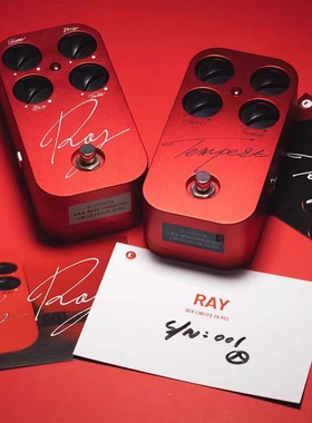 日本CULT RMW红色限定RAY/TEMPEST RED过载失真单块效果器