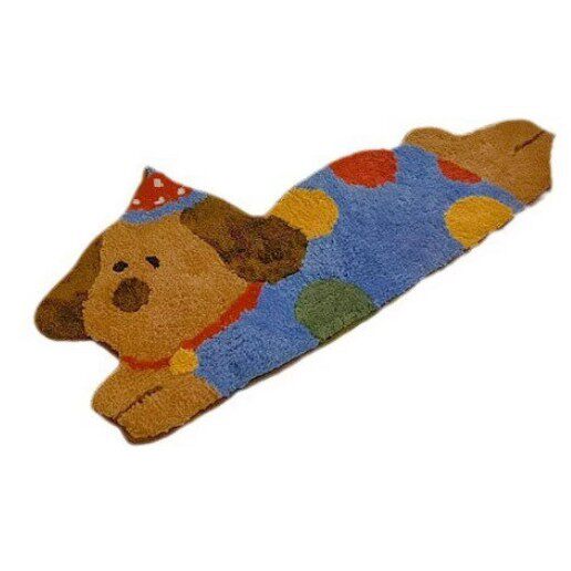 可爱趴趴狗地毯客厅卧室床边踩脚软垫厂家供应易打理仿羊绒地毯