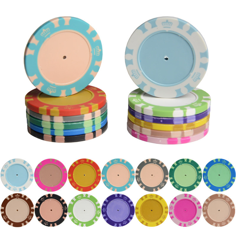 空白无面值德州扑克筹码棋牌室麻将馆专用积分儿童奖励游戏币定制