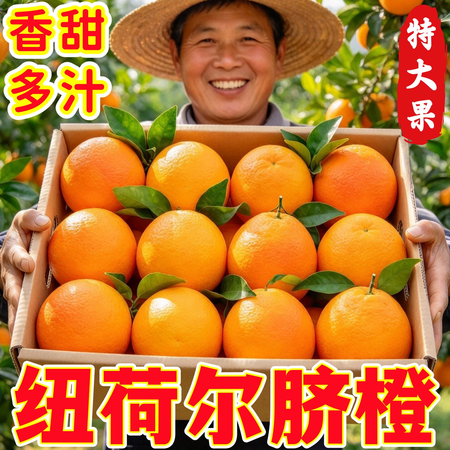 正宗纽荷尔脐橙香甜多汁新鲜现摘
