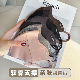 新款秋冬立体支撑透气加厚加绒保暖口罩高颜值显脸小防风防寒3D