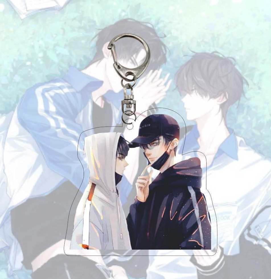 发烧友 伪装学渣亚克力钥匙扣谢俞贺朝同人小说周边q版包包挂件