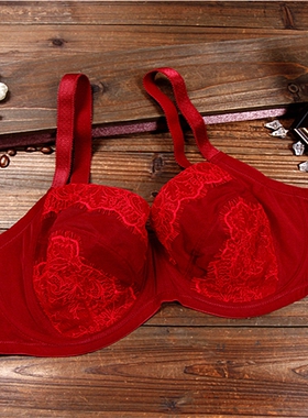 T4法国单V*LEGE大码女内衣 性感蕾丝超薄款文胸75/80/85/90DEFG