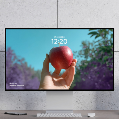手上苹果 清新治愈 浪漫文艺 mac ipad Watch折叠手机电脑壁纸