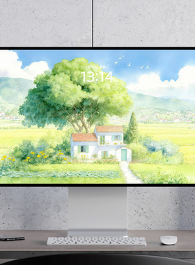 田园水彩 清新可爱治愈漫画 夏天 电脑mac手机ipad壁纸watch壁纸