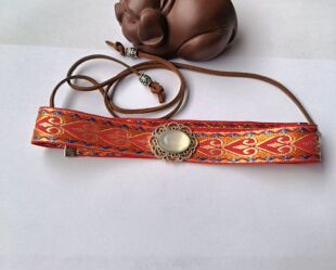 古装头饰儿童抹额发带额头绑带汉服男童古代汉服古风头饰红色拍摄