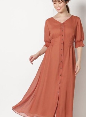 日本原单 Sw*ingle 雪纺连衣裙