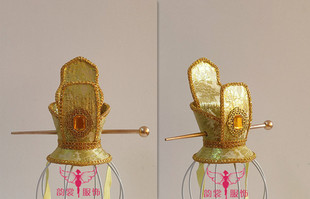 金色男古装头饰汉服唐装表演发冠汉服头冠戏曲cos束发冠簪子46款