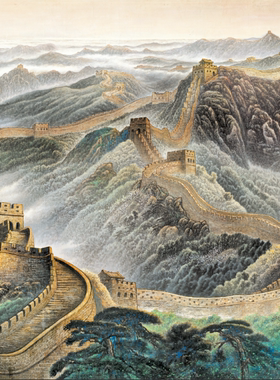 宣纸微喷高清打印定制仿古艺术书法山水画字画复制蜡染喷绘装饰画